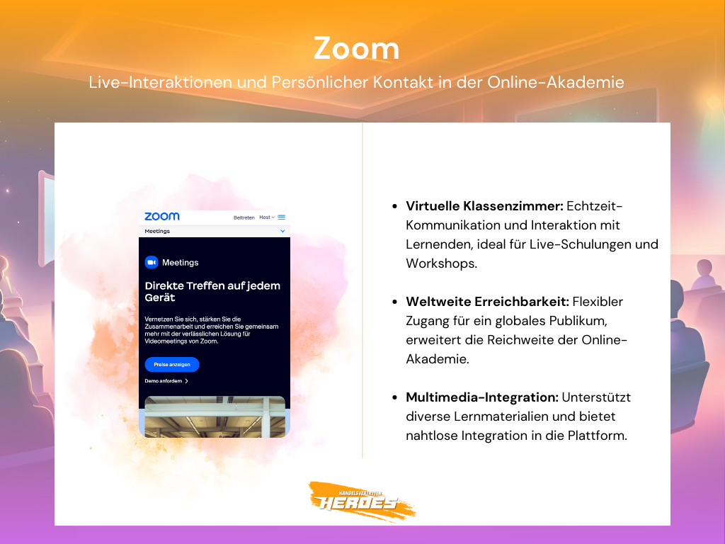 Zoom: Top Online-Akademie Tools für Handelsvertreter