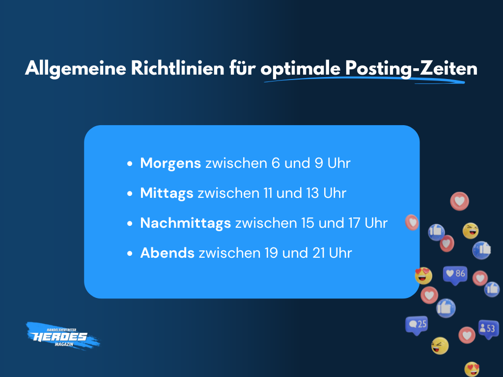 Allgemeine Richtlinien für optimale Posting-Zeiten