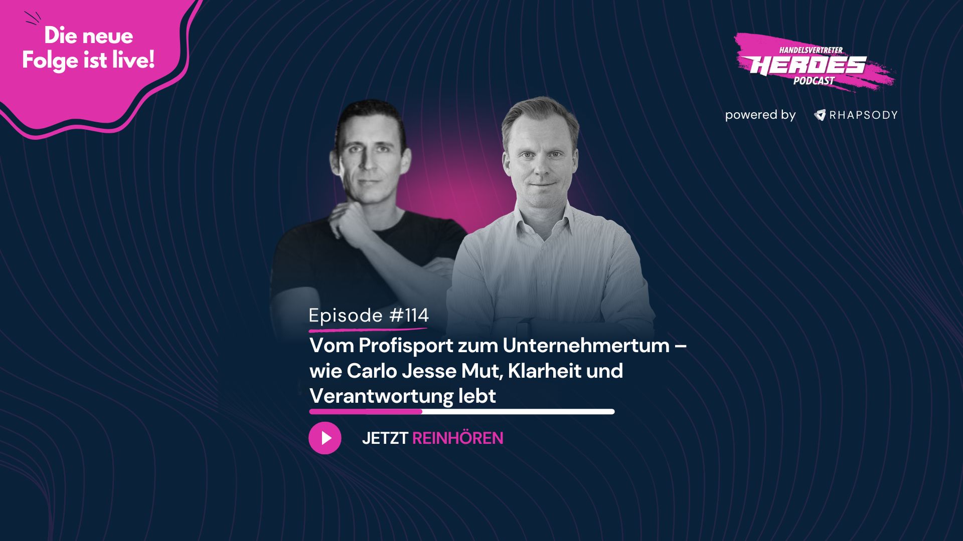 Vom Profisport zum Unternehmertum – wie Carlo Jesse Mut, Klarheit und Verantwortung lebt