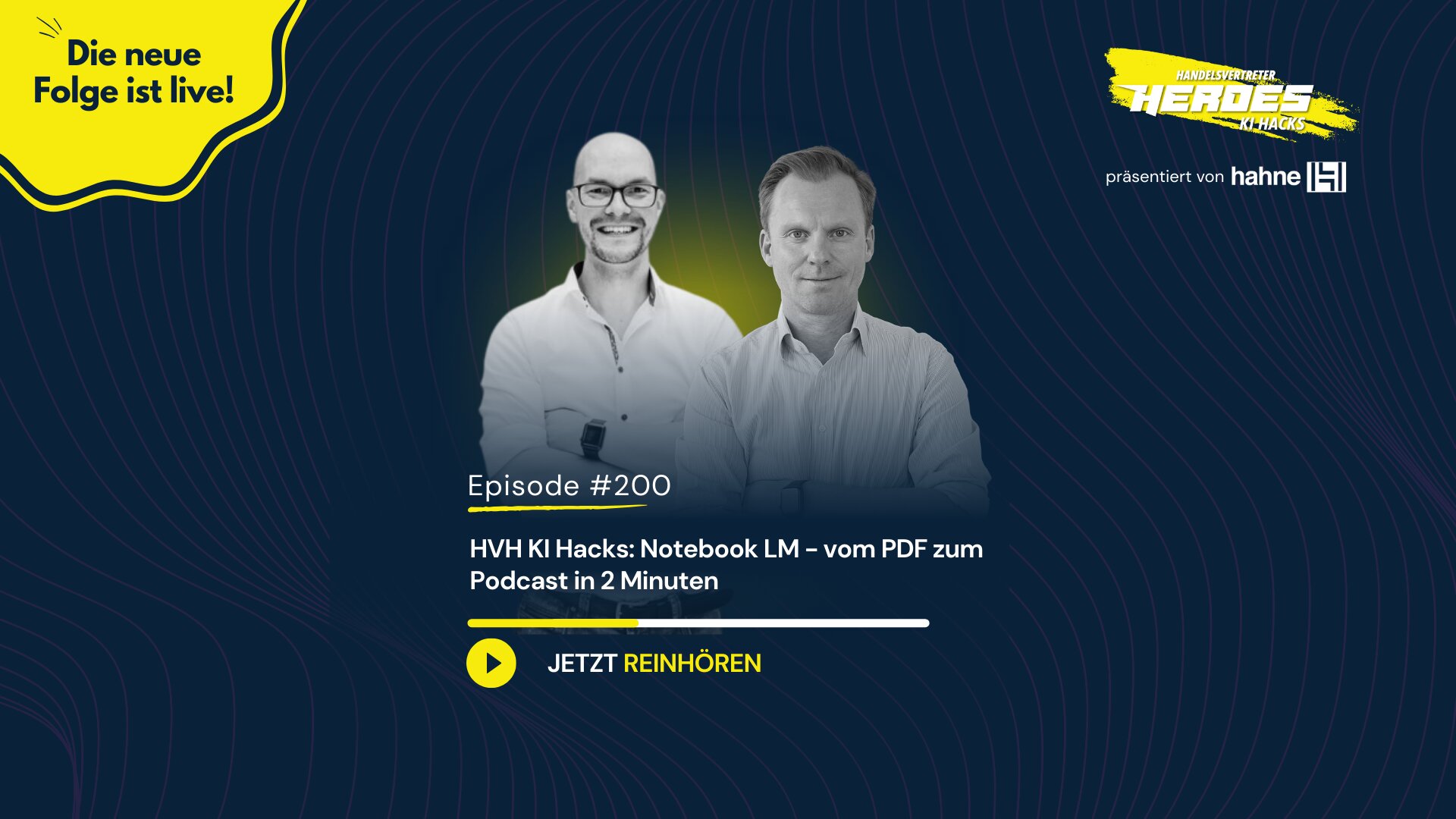 HVH KI Hacks: Notebook LM - vom PDF zum Podcast in 2 Minuten (#200)