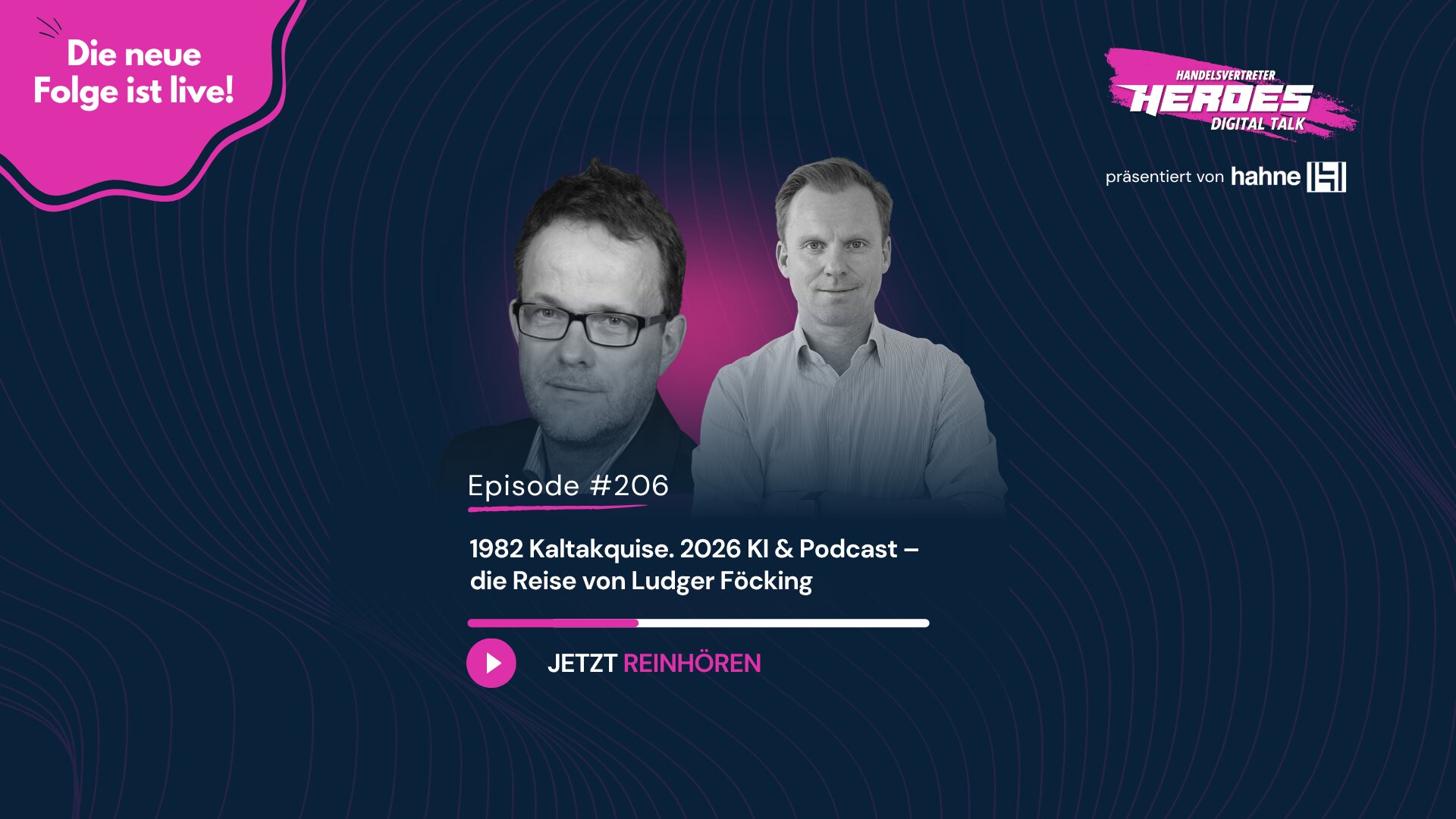 1982 Kaltakquise. 2026 KI & Podcast – die Reise von Ludger Föcking